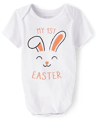 Body unisexe Bébé First Easter imprimé