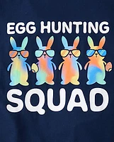 Mens Matching Family Easter Egg Hunting Squad Graphic Tee