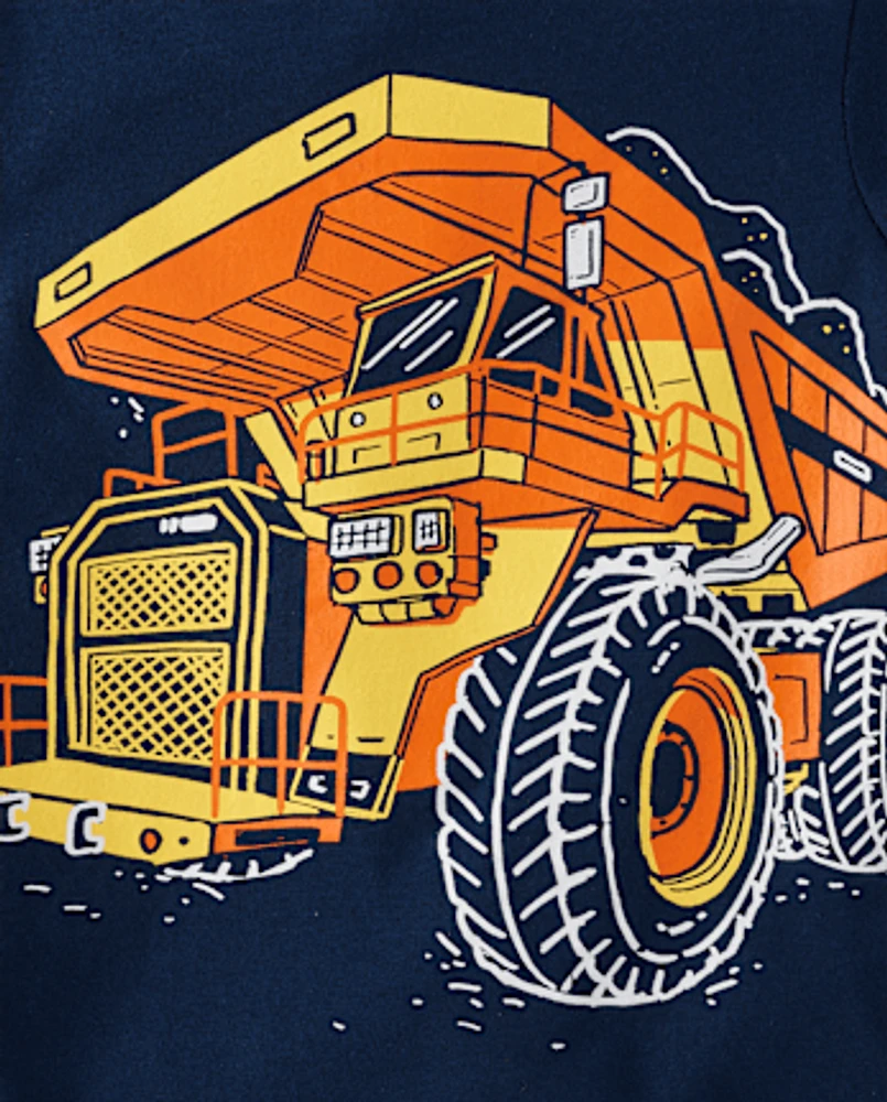 Baby And Toddler Boys Dump Truck Graphic Tee