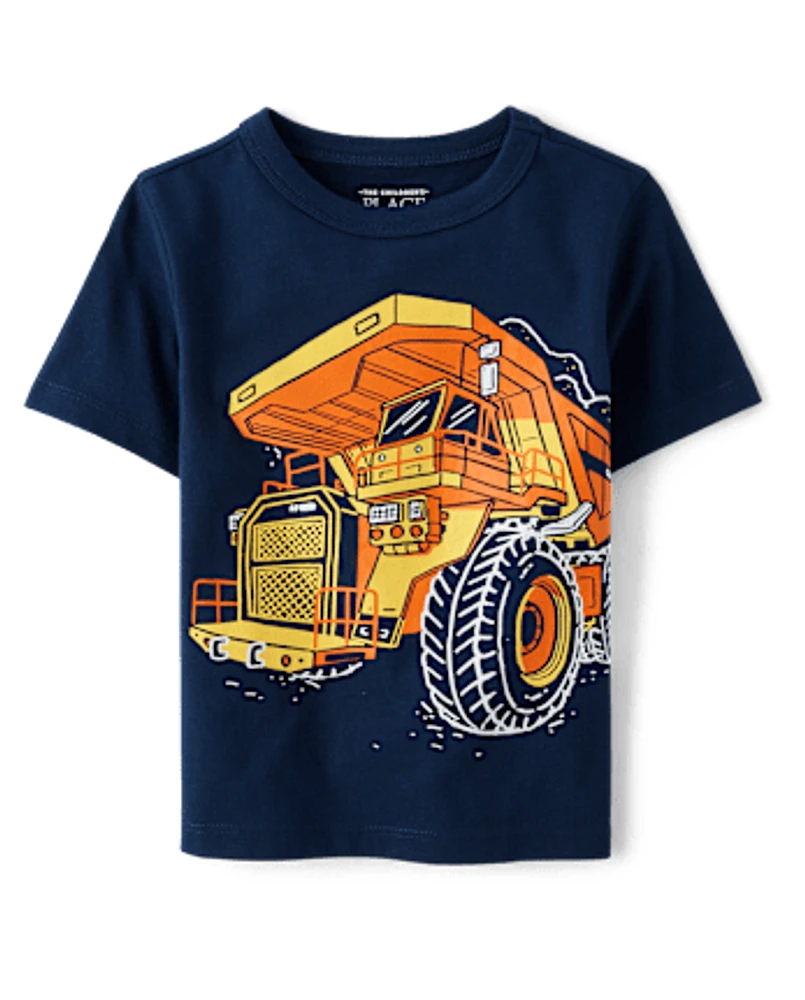 Baby And Toddler Boys Dump Truck Graphic Tee