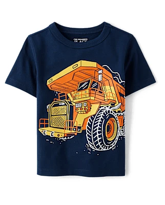 Baby And Toddler Boys Dump Truck Graphic Tee