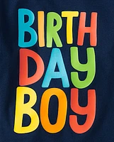 Baby And Toddler Boys Birthday Boy Graphic Tee