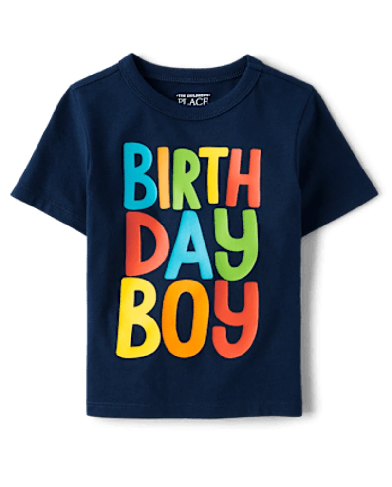 Baby And Toddler Boys Birthday Boy Graphic Tee