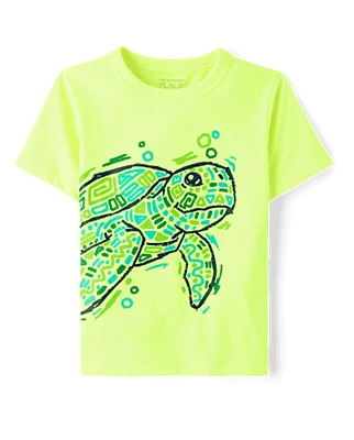 Baby And Toddler Boys Turtle Graphic Tee