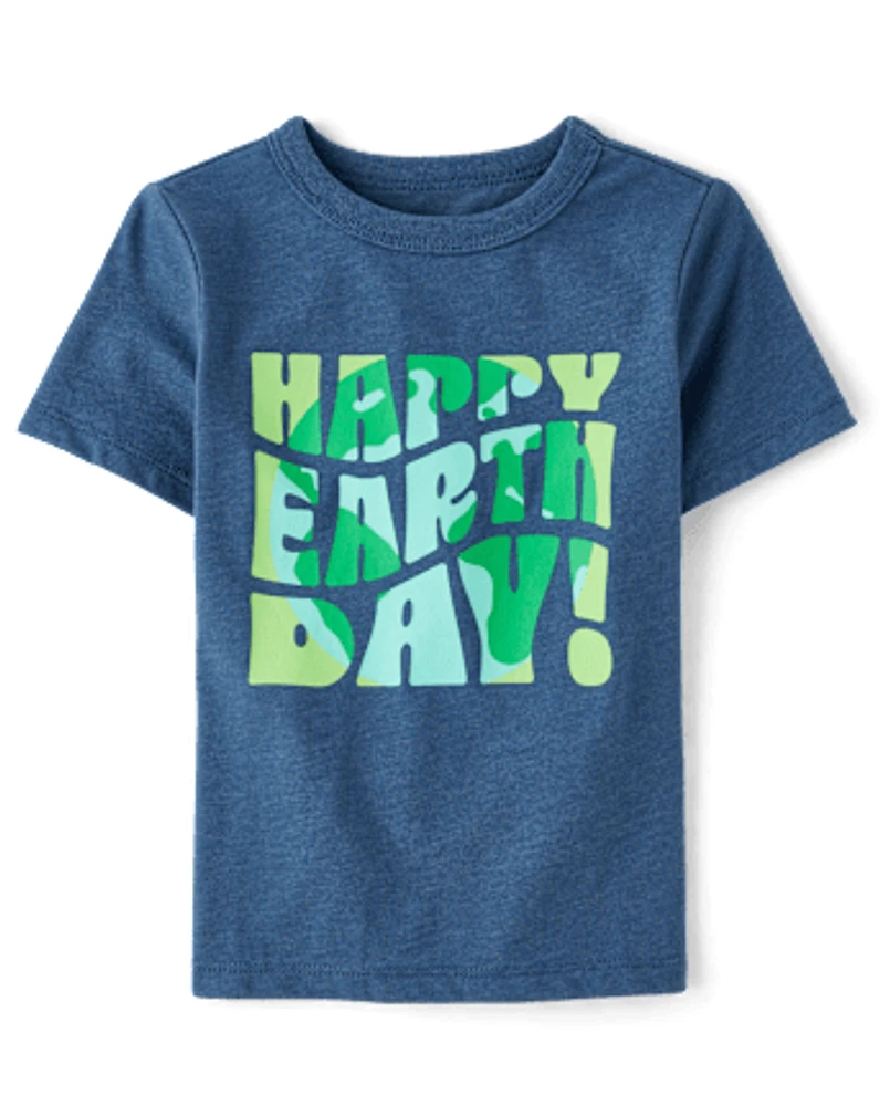 Baby And Toddler Boys Earth Day Graphic Tee