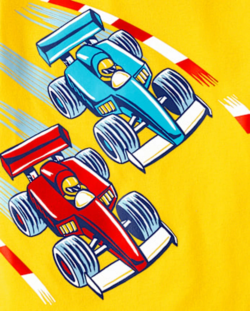 Baby And Toddler Boys Racecar Graphic Tee