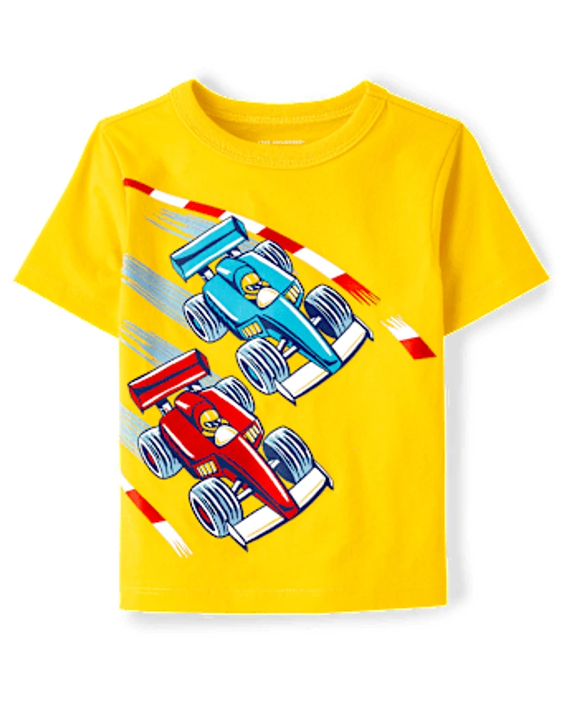 Baby And Toddler Boys Racecar Graphic Tee