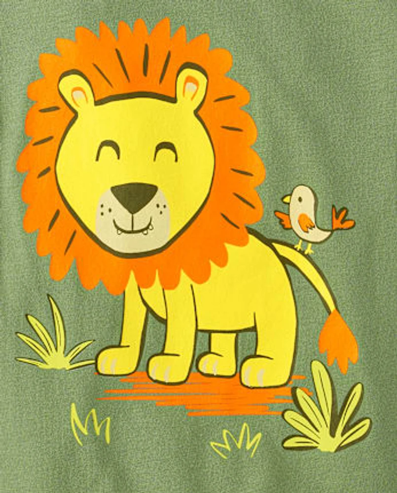 Baby And Toddler Boys Lion Graphic Tee