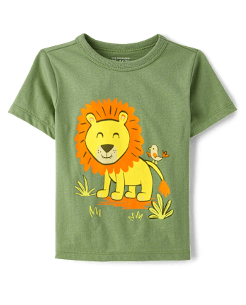 Baby And Toddler Boys Lion Graphic Tee