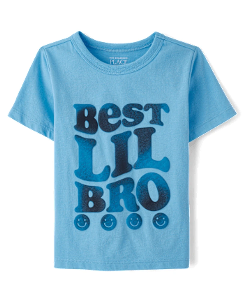 Baby And Toddler Boys Best Lil Bro Graphic Tee