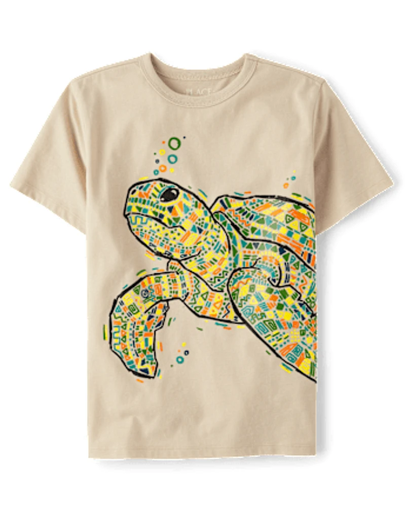 Boys Turtle Graphic Tee