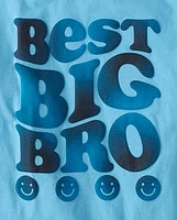 T-shirt imprimé Best Big Bro pour garçon