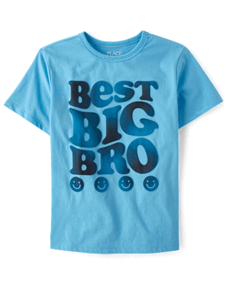 T-shirt imprimé Best Big Bro pour garçon