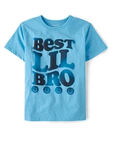 Garçons Best Lil Bro T-shirt imprimé