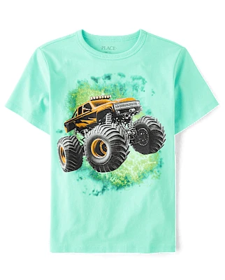 T-shirt imprimé Monster Truck pour garçon