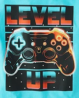 Boys Level Up Gamer Graphic Tee