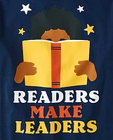 Boys Readers Make Leaders Graphic Tee