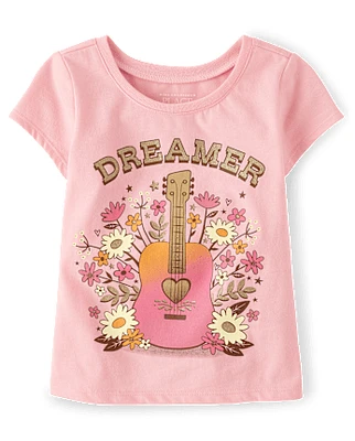 Baby And Toddler Girls Dreamer Graphic Tee