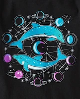 Girls Dolphin Graphic Tee