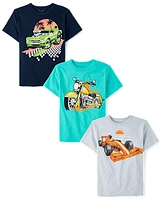 Boys Vehicle Graphic Tee 3-Pack