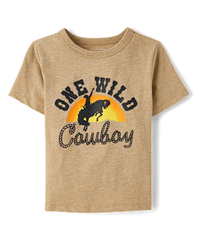 Baby And Toddler Boys Cowboy Graphic Tee