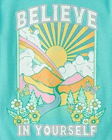 Girls Believe Yourself Graphic Tee