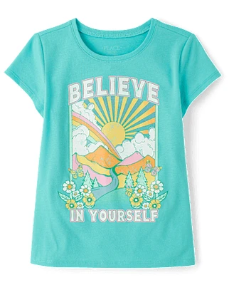 Girls Believe Yourself Graphic Tee