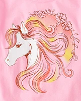 Girls Horse Graphic Tee