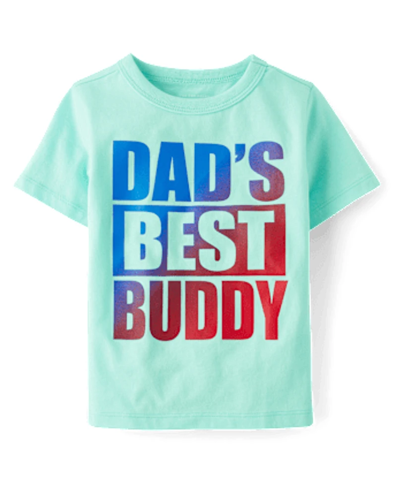 Baby And Toddler Boys Dad's Best Buddy Graphic Tee