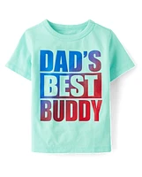 Baby And Toddler Boys Dad's Best Buddy Graphic Tee