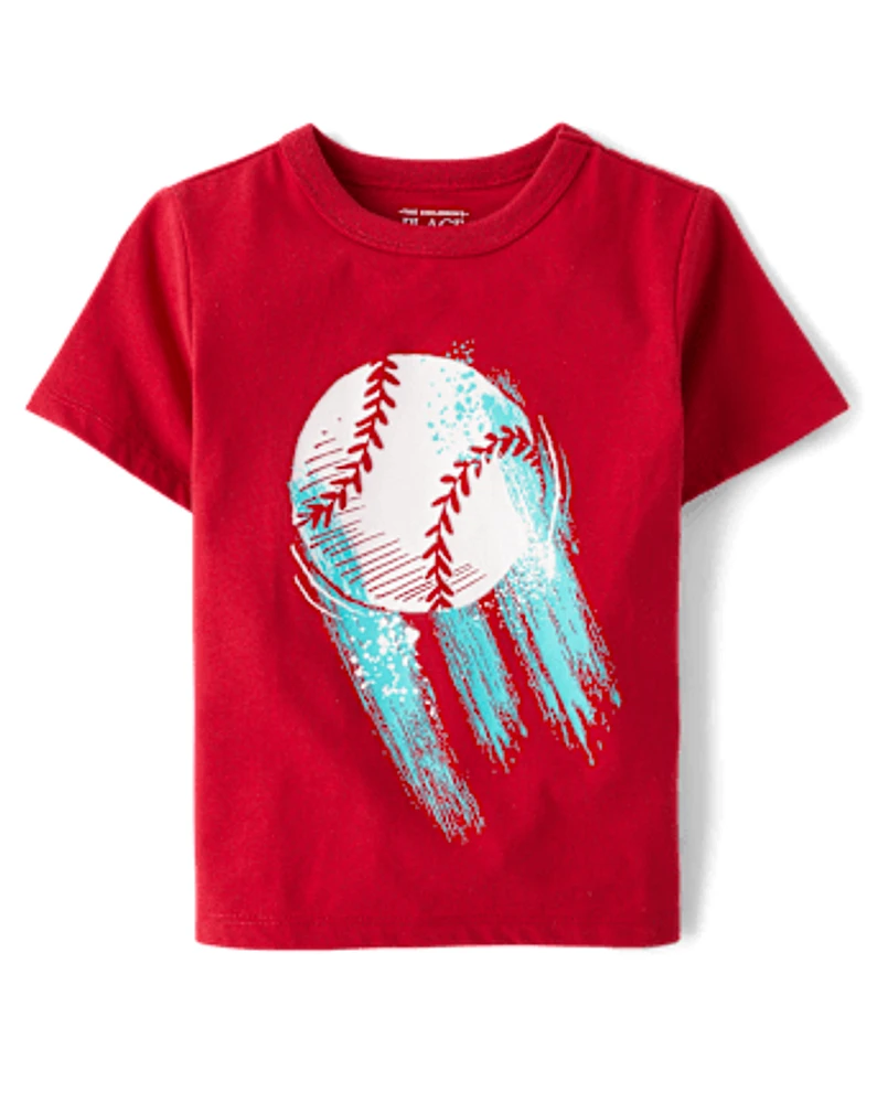 Baby And Toddler Boys Baseball Graphic Tee