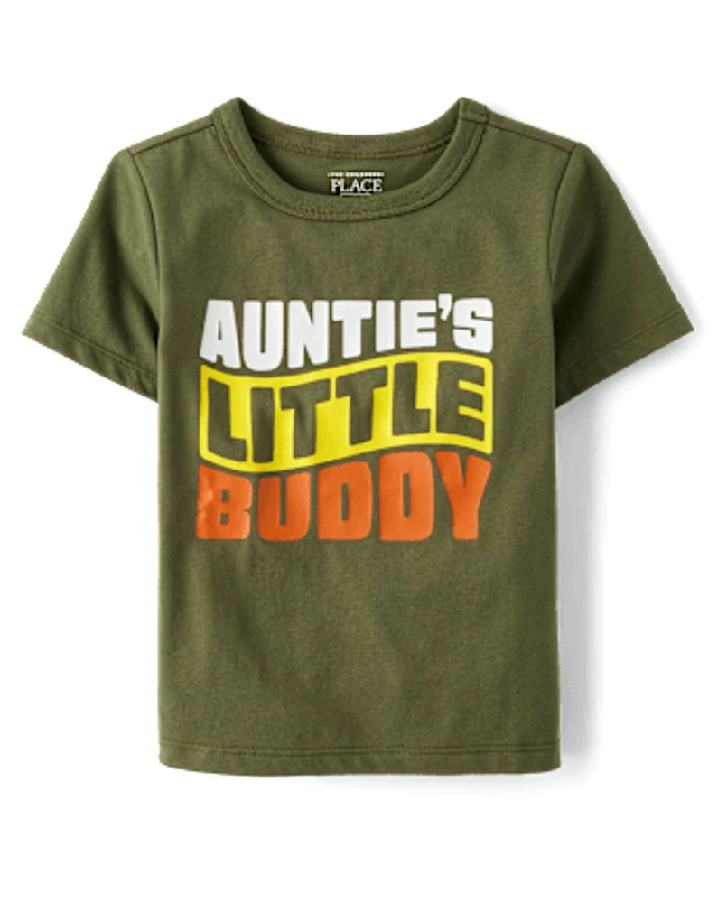 Baby And Toddler Boys Auntie's Buddy Graphic Tee