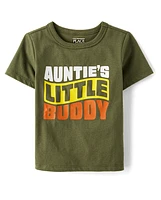 Baby And Toddler Boys Auntie's Buddy Graphic Tee