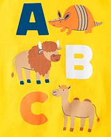 Baby And Toddler Boys Animal Alphabet Graphic Tee