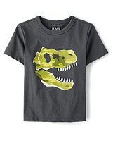 Baby And Toddler Boys Camo Dino Graphic Tee