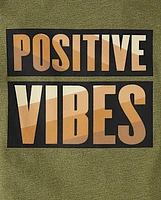 Boys Positive Vibes Graphic Tee