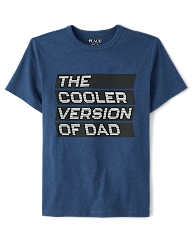 Boys Cooler Version Of Dad Graphic Tee