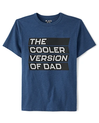 Boys Cooler Version Of Dad Graphic Tee