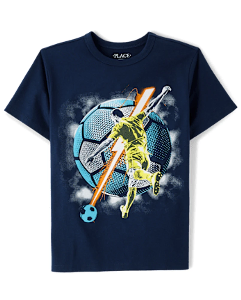 Boys Soccer Graphic Tee