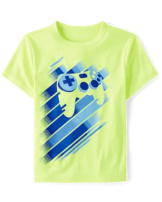 Boys Graphic Performance Top