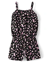 Baby And Toddler Girls Print Ruffle Romper
