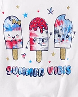 Toddler Girls Americana Popsicle 2-Piece Outfit Set
