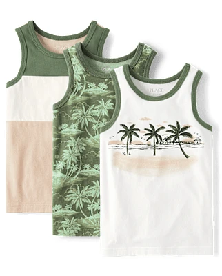 Boys Beach Tank Top 3-Pack