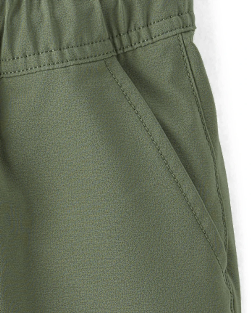 Boys Quick Dry Pull On Jogger Shorts