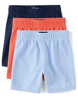 Baby And Toddler Boys Basketball Shorts 3-Pack