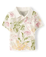 Baby And Toddler Boys Matching Family Tropical Polo