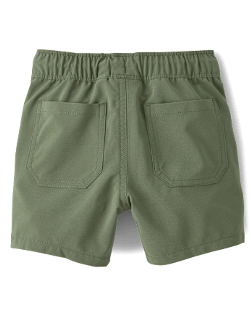 Baby And Toddler Boys Quick Dry Pull On Jogger Shorts