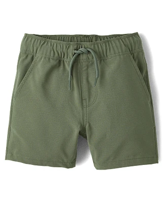 Baby And Toddler Boys Quick Dry Pull On Jogger Shorts