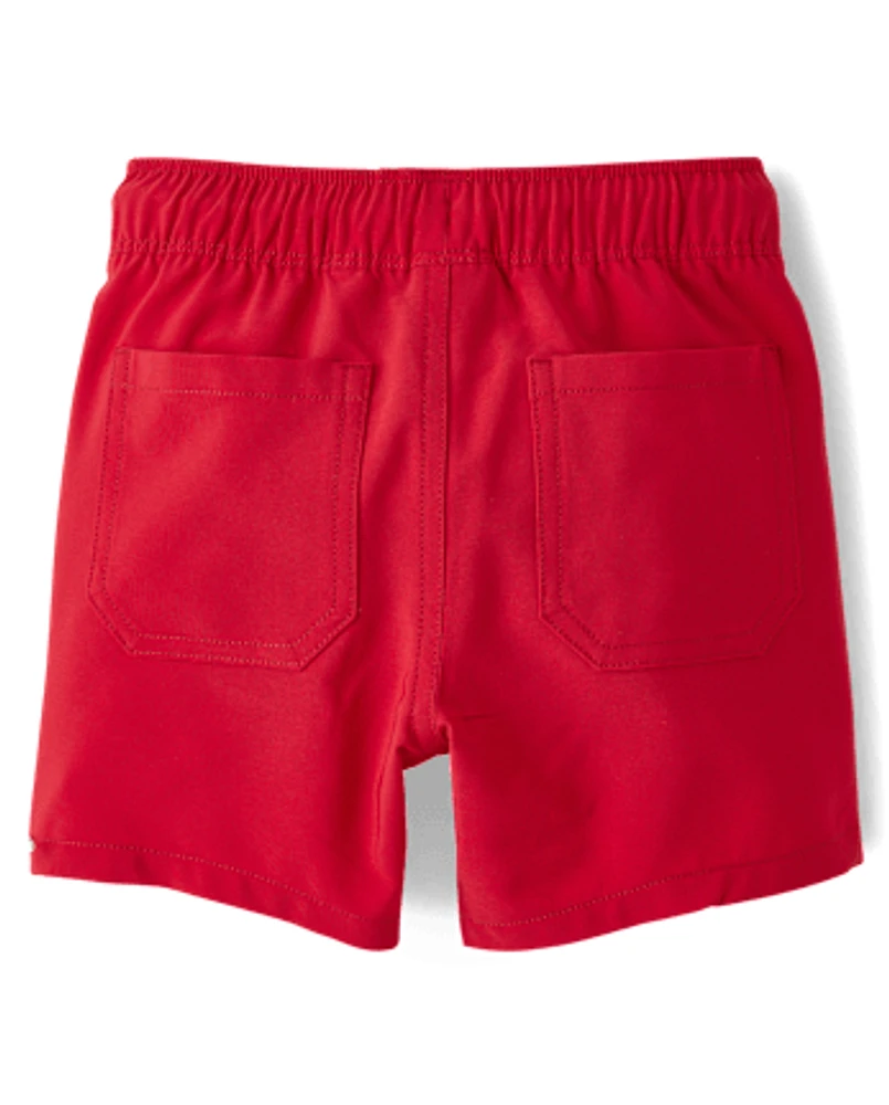 Baby And Toddler Boys Quick Dry Pull On Jogger Shorts