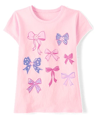 Girls Bow Graphic Tee